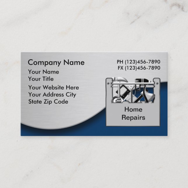 Handyman Business Cards 3 Visitenkarte (Vorderseite)