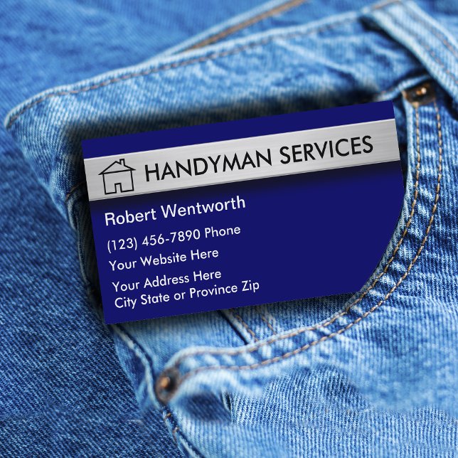 Handyman Business Cards Visitenkarte (Von Creator hochgeladen)