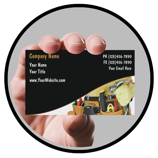 Handyman Business Cards Visitenkarte (Von Creator hochgeladen)