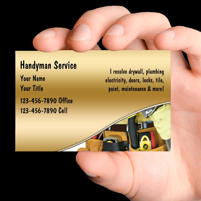 Handyman Business Cards Visitenkarte (Von Creator hochgeladen)
