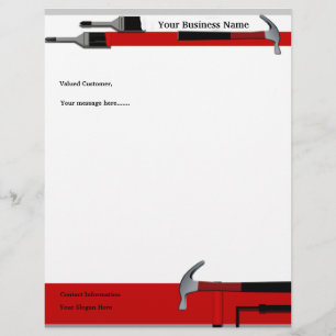 Handyman Carpenter Painter Letterhead Stationierun
