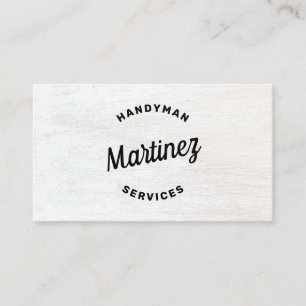 Handyman Carte de visite en bois d'amélioration