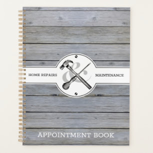 Handyman Construction Business Russe Gris Bois