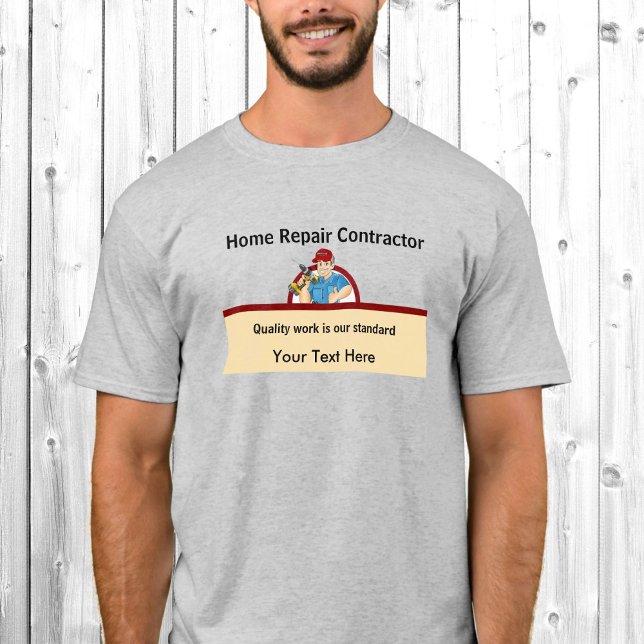 Handyman Contractor Zuhause Repair Carpenter Custo T-Shirt (Von Creator hochgeladen)