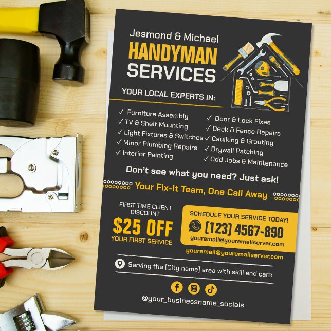 Handyman Flyer - Zuhause Reparatur und Wartung (Von Creator hochgeladen)