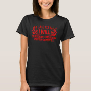 Handyman for Men Vater Carpenter Plumber Electrici T-Shirt
