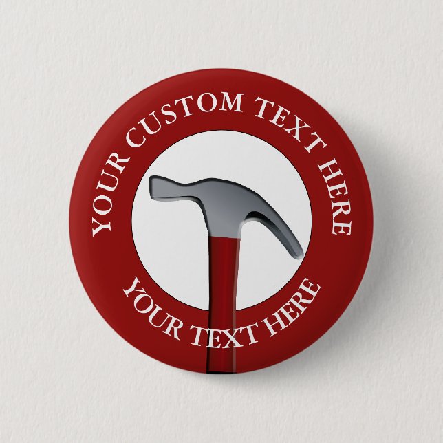 Handyman Hammer Icon Button (Vorderseite)