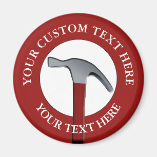 Handyman Hammer Icon Magnet