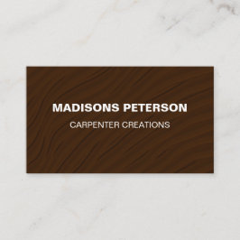 handyman Holzschnitzerei Visitenkarte