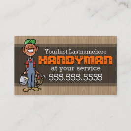Handyman.Home Repair.Black.Afro-American Visitenkarte