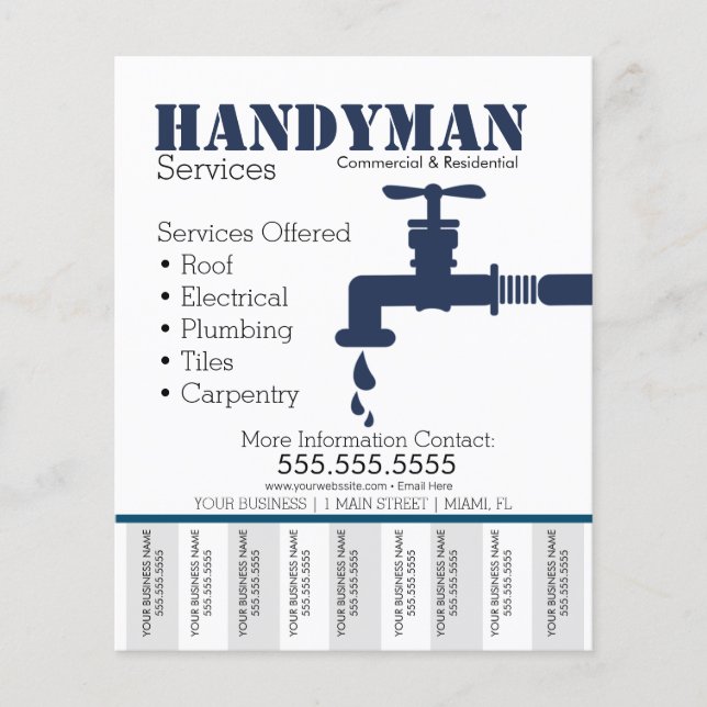 Handyman-Installations-Services reißen den Foto-Fl Flyer (Vorne)
