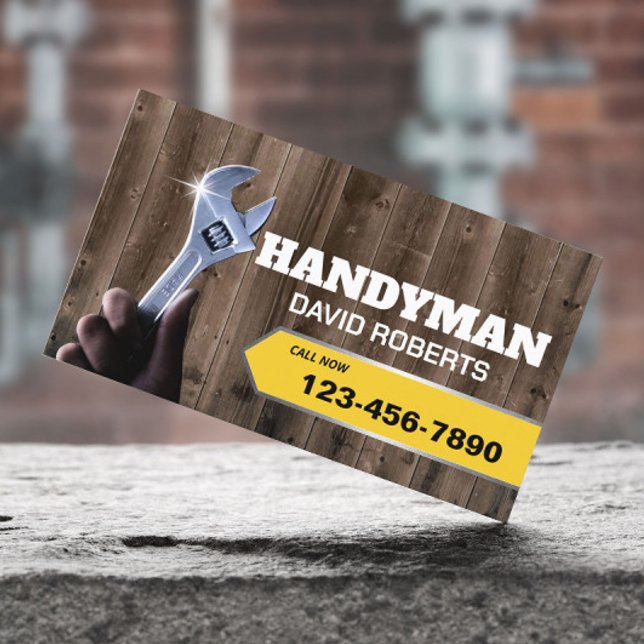 Handyman Instandhaltungsbetriebs-Installations-Ser Visitenkarte (Von Creator hochgeladen)