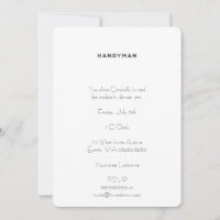 Handyman [Letterpress Style]