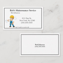 Handyman Maintenance Repman Visitenkarte