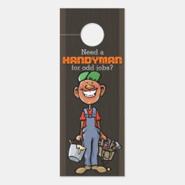Handyman Maintenance Services Afro American Dark Türanhänger