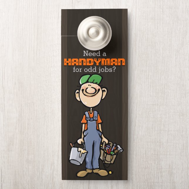 Handyman Maintenance Services Carpenter Painter Türanhänger (Auf Knauf)