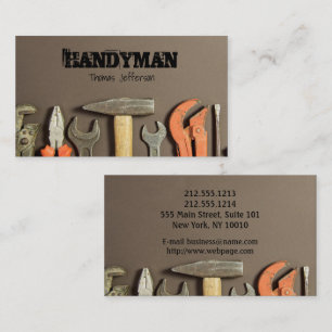 Handyman Maintenance-Visitenkarte Terminkarte