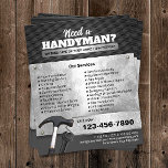 Handyman Metallic Repair & Maintenance Service Flyer<br><div class="desc">Berufliche Handyman Repair Maintenance Service Metallische Flyer.</div>