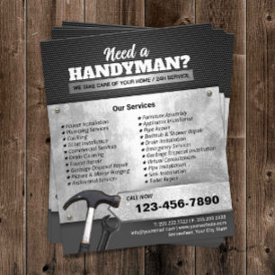Handyman Metallic Repair & Maintenance Service Flyer