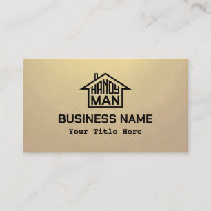 Handyman mit Logo Visitenkarte