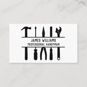 Handyman Outils Carte de visite minimal