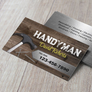 Handyman Reparatur- und Wartungsservice Holz und M Visitenkarte