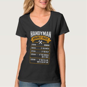 Handyman Reparaturmädchen Vater Vater D T-Shirt