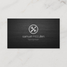 Handyman Reparaturwerkzeuge Symbol PinselMetallbef Visitenkarte