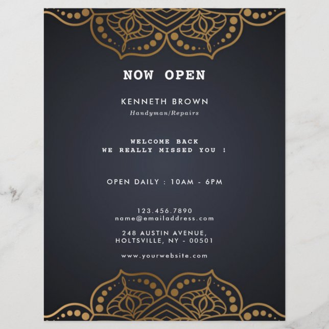 Handyman repariert Black Gold Flyer (Vorne)