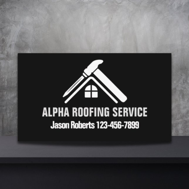Handyman Roof Repair Construction Roofer Visitenkarte (Handyman Roof Repair Construction Roofing Roofer Business Card)