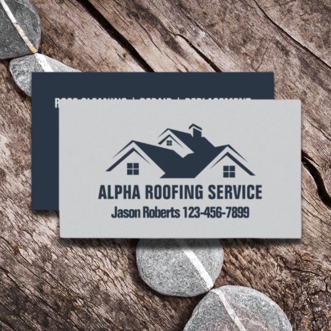 Handyman Roof Repair Construction Roofer Visitenkarte (Handyman Roof Repair Construction Roofing Roofer Business Card)