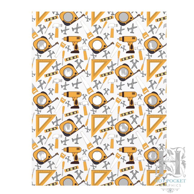 Handyman Scrapbook Papier in Gelb (Von Creator hochgeladen)