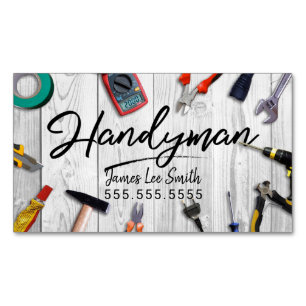 Handyman Services Business Card Magnetische Visitenkarte