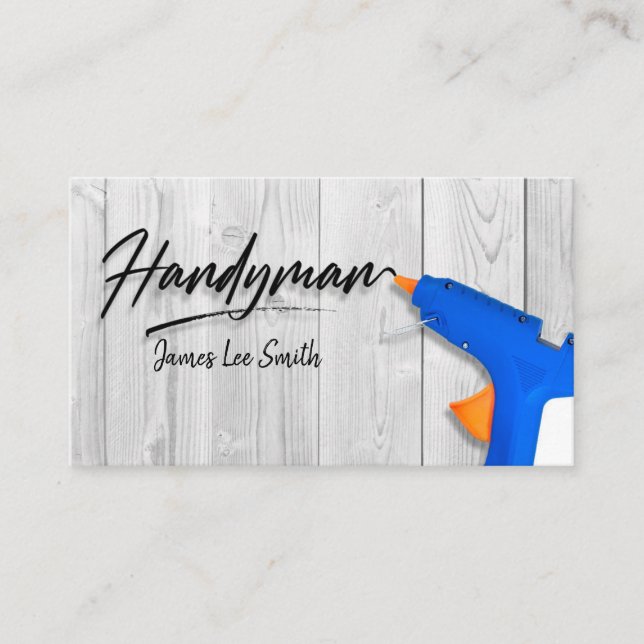 Handyman Services Business Card Visitenkarte (Vorderseite)