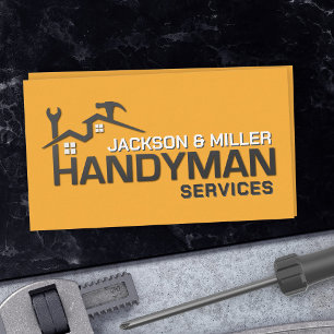 Handyman Services Cool Simple Visitenkarte