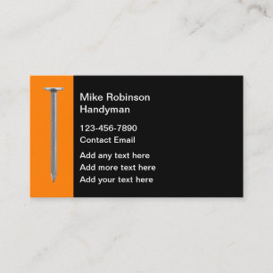 Handyman Simple Business Cards Visitenkarte
