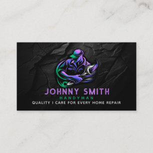 Handyman Slogans Business Cards Visitenkarte