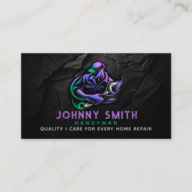 Handyman Slogans Cartes de visite (Devant)