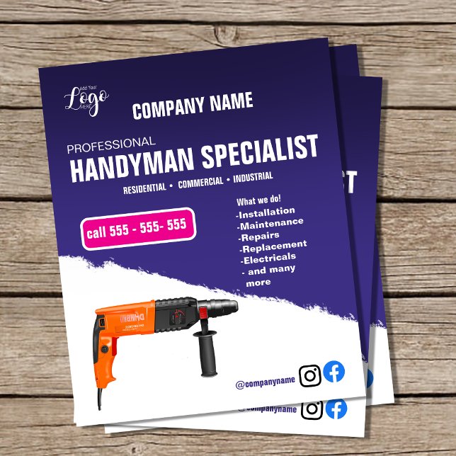 HANDYMAN SPECIALIST Flyer (Von Creator hochgeladen)