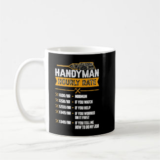 Handyman Stundenrate Spaß Carpenter Funny Handy m Kaffeetasse