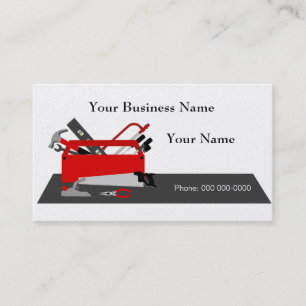 Handyman Tool Box Business Card Vorlage Visitenkarte