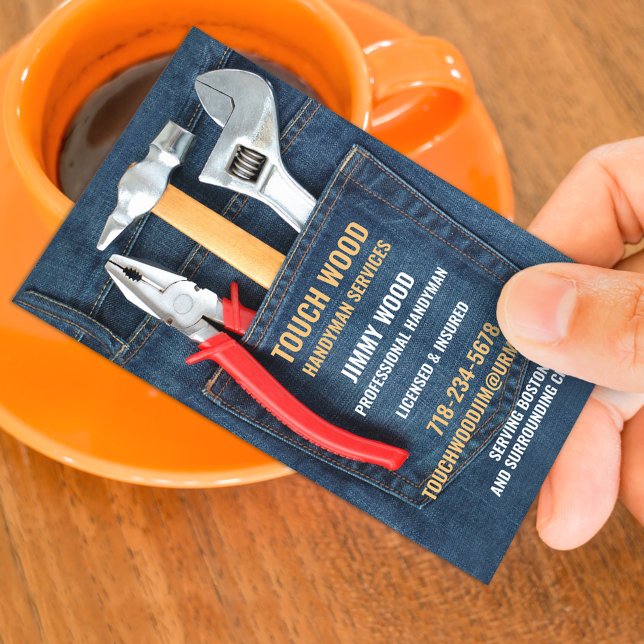 Handyman Tools Business Card Visitenkarte (Von Creator hochgeladen)