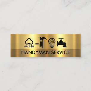 Handyman-Tools für atemberaubende Gold Layers Mini Visitenkarte