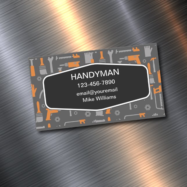 Handyman Tools Thema Magnetische Visitenkarten Magnetische Visitenkarte (Von Creator hochgeladen)