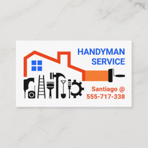 Handyman Tools Zuhause Frame Gebäude Visitenkarte