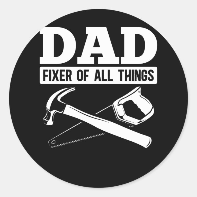 Handyman Vater Repbegründer Vater Runder Aufkleber (Vorderseite)