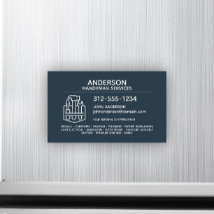 Handyman Zuhause Repair Magnetic Business Card Magnetkarte