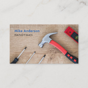 Handyman, Zuhause-Reparatur, Bauwesen, QR-Code, Vs Visitenkarte