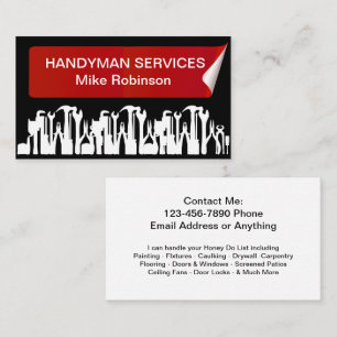 Handyman Zuhause Services Visitenkarte
