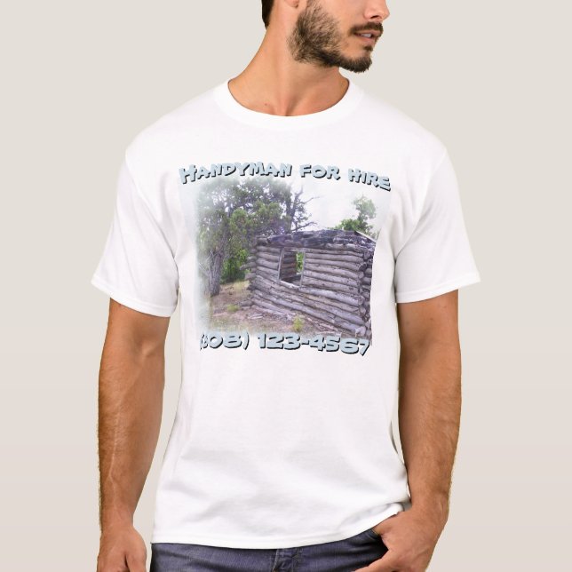 Handyman zur Vermietung (anpassbar) T-Shirt (Vorderseite)